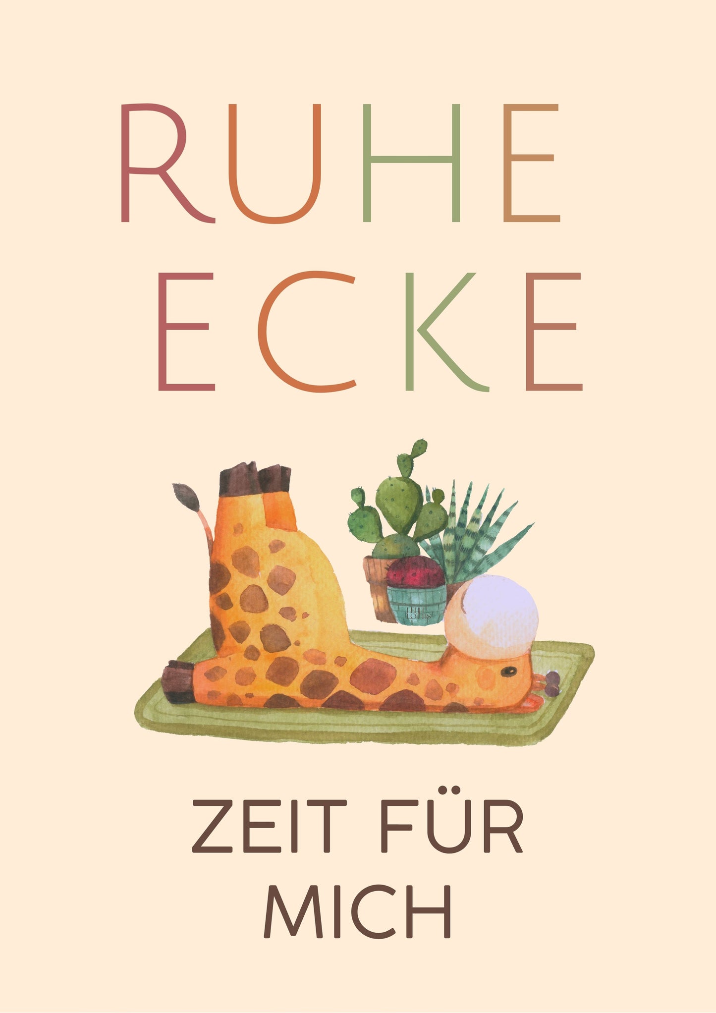 Digitalbild "RUHEECKE - ZEIT FÜR MICH" (SOFORTDOWNLOAD)