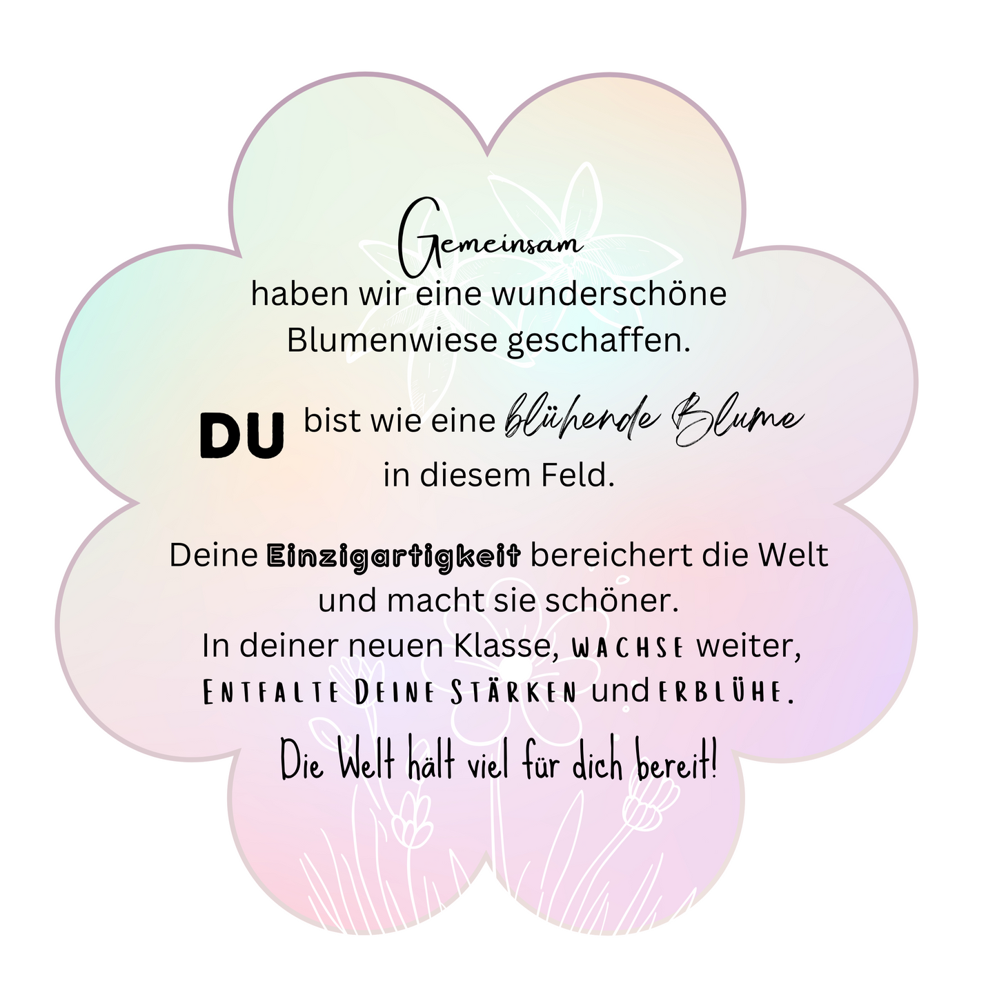 "Abschiedsgruß Schule" als DOWNLOADPRODUKT